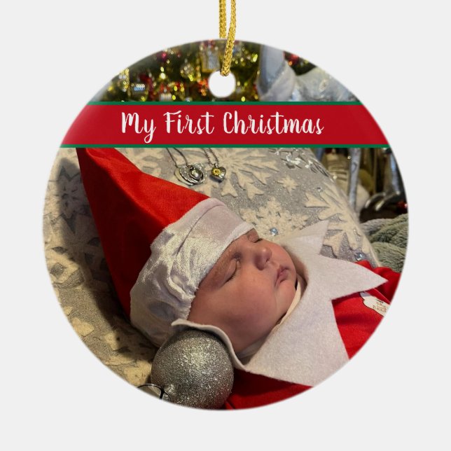 Mon premier Noël Ornement en céramique (Devant)