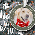 Mon premier Noël pour toujours Accueil Moderne Pho<br><div class="desc">Ce design simple et classique est composé de typographie serif et d'ajouter une photo personnalisée. "Mon premier Noël dans ma maison à jamais" encercle la photo personnalisée.</div>