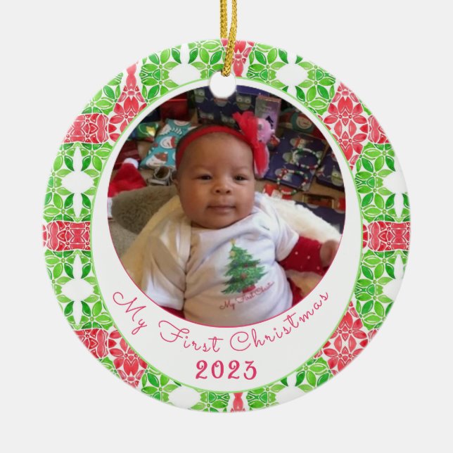 Mon premier ornement d'arbre de Noël (Devant)