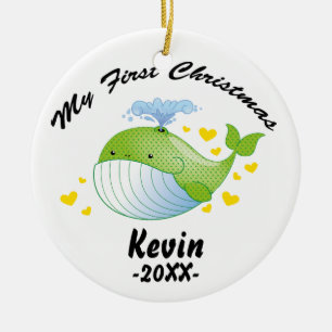 Mon premier ornement de Noël - modèle de baleine