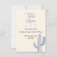Mon Premier Rodéo Invitation pour le Premier Anniv
