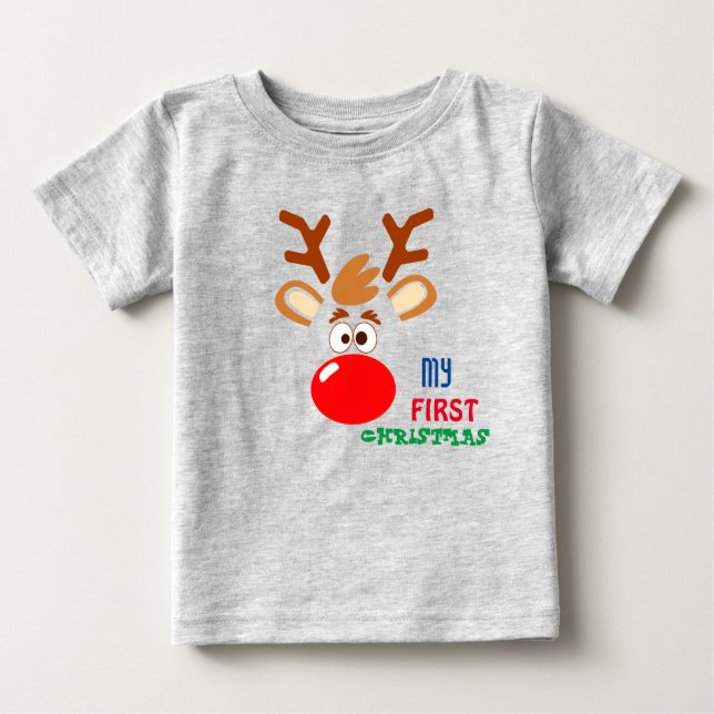 Mon premier T-shirt BabY de Noël (Devant)