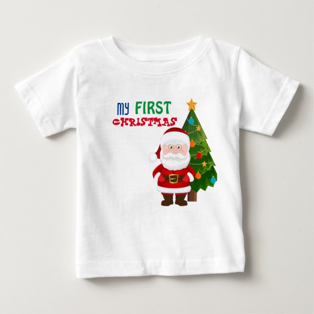 Mon premier T-shirt BabY de Noël (Devant)