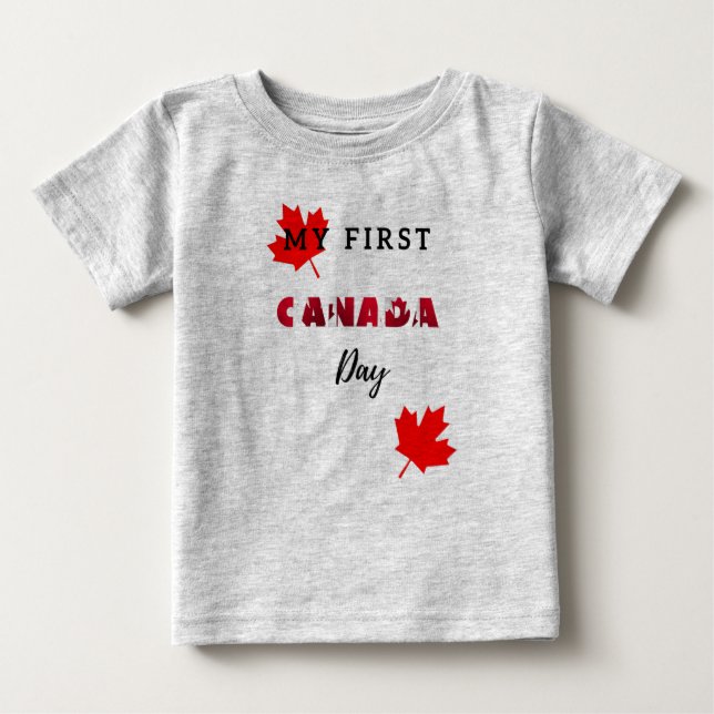 Mon premier T-shirt de la fête du Canada (Devant)