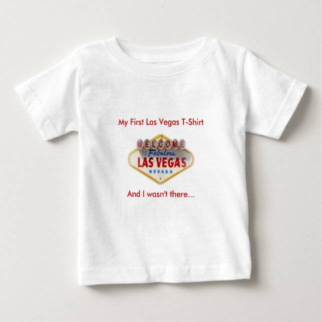 Mon premier T-shirt Las Vegas, et je n'étais pas l (Devant)
