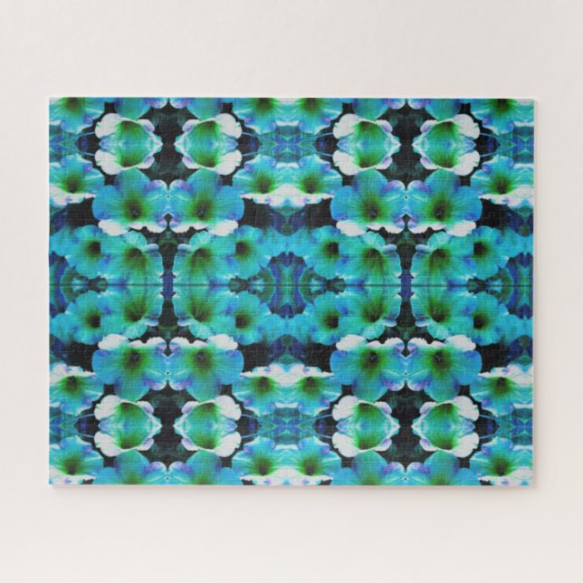 Mon Puzzle bleu Petunia (Horizontal)