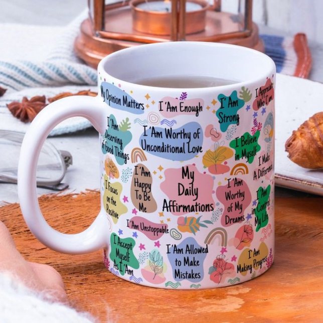 Mon quotidien Affirmations Mug (Créateur téléchargé)