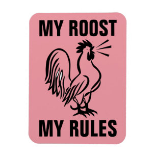MON RACINE MES RÈGLES ROOSTER MAGNETS
