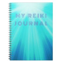Mon Reiki Journal avec un bleu clair