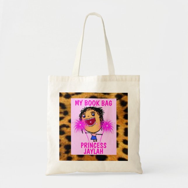 Mon sac de livre Leopard Pink Princess (Devant)