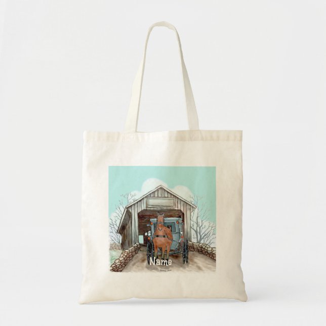 Mon sac fourre-tout Pont Couvert Amish (Devant)