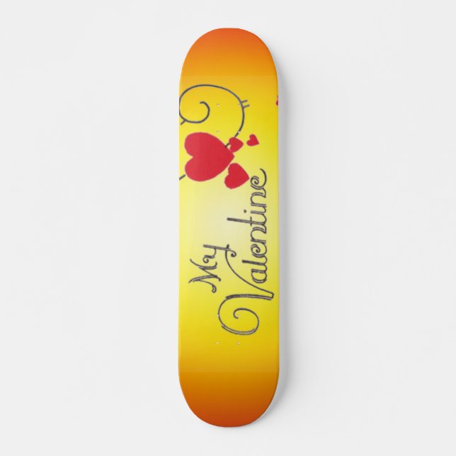 Mon skateboard Valentine (Devant)