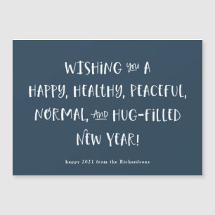 Mon souhait pour 2021 Nouvel An heureux et bleu