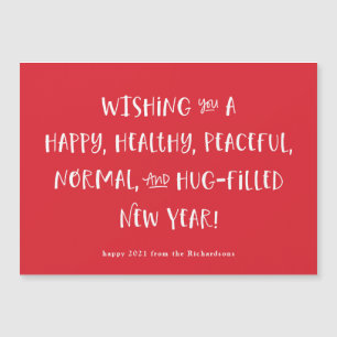 Mon souhait pour 2021   Red Happy New Year