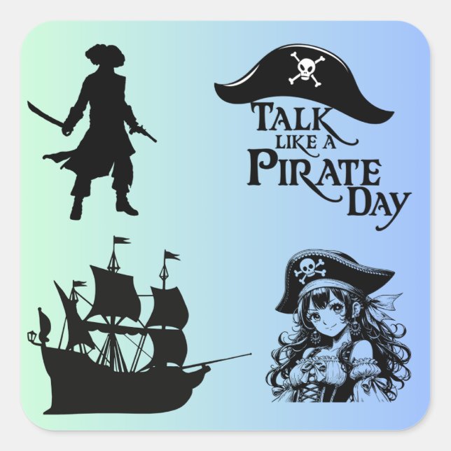 Mon Sticker Pirate Unique : Adventure Await (Devant)