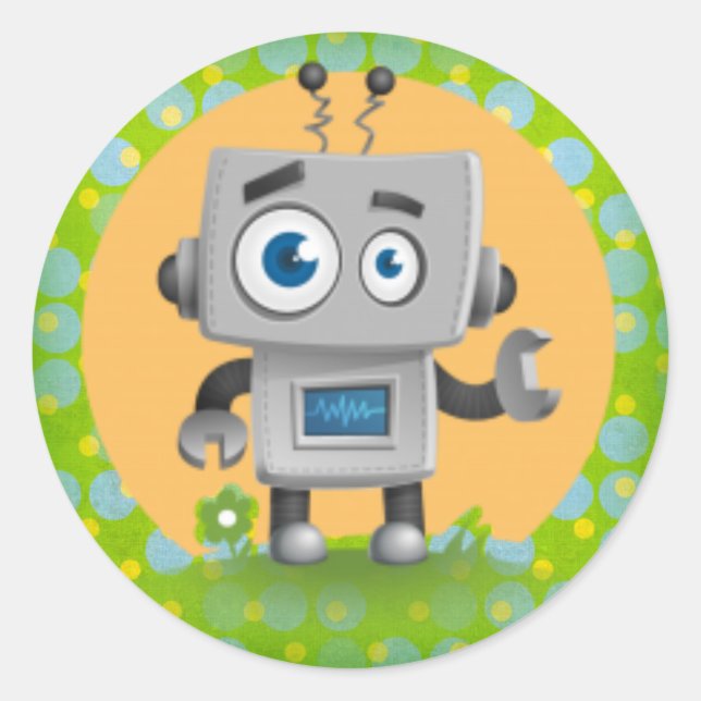 Mon Sticker Robot, Glossy (Devant)