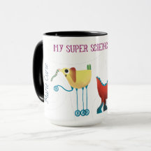 Mon Super Science Coffee Mug - Minions!