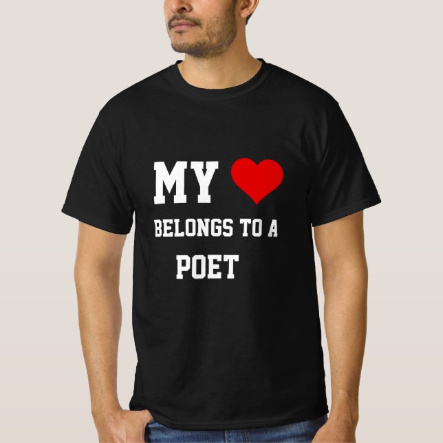 Mon T-Shirt Appartient à un Poète (Devant)