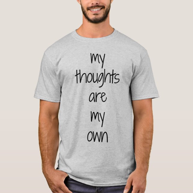 Mon T-Shirt Basique pour Homme Pensées (Devant)