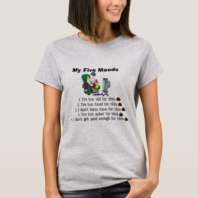 Mon T-shirt Cinq Humeurs (Devant)