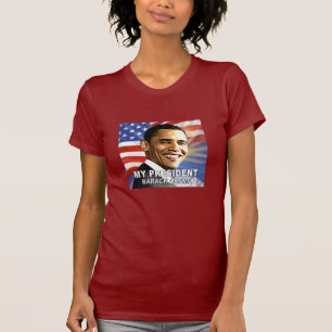 Mon T-shirt du Président Barack Obama (drapeau)