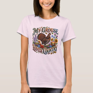 Mon T-Shirt Grouse aime la campagne