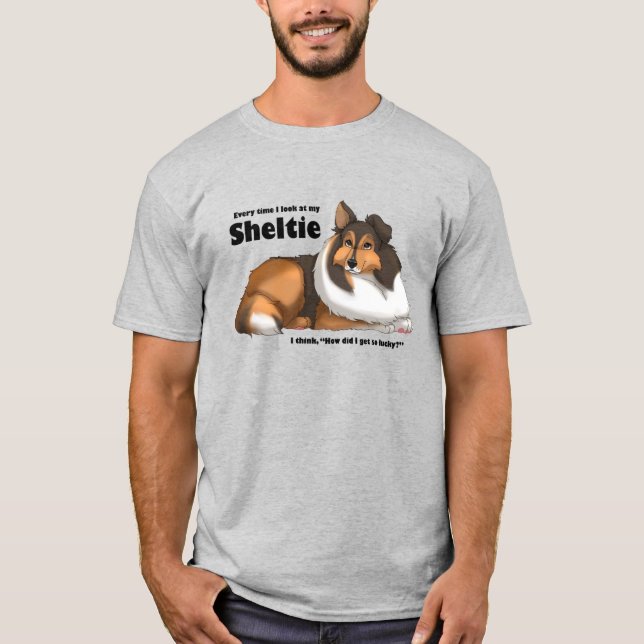 Mon T-shirt Lucky Sheltie (Devant)