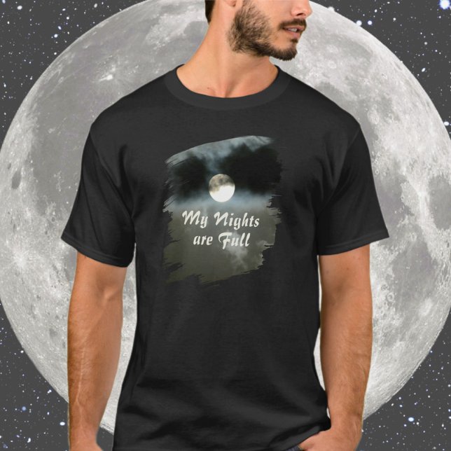 Mon T-Shirt Mes Nuits sont Pleine Lune (Créateur téléchargé)