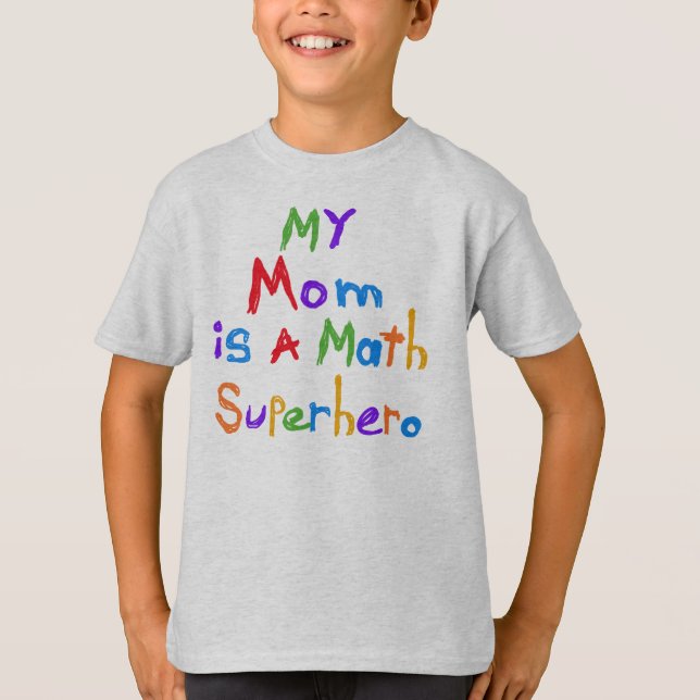 Mon T-shirts et cadeaux de super héros de maths de (Devant)