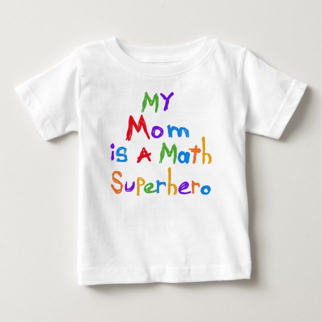 Mon T-shirts et cadeaux de super héros de maths de (Devant)