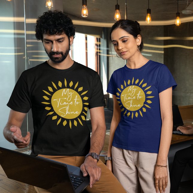 Mon Temps Pour Briller, T-shirt Sun Print (Créateur téléchargé)