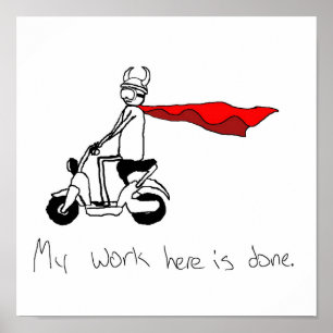 Mon Travail Ici Affiche Terminée