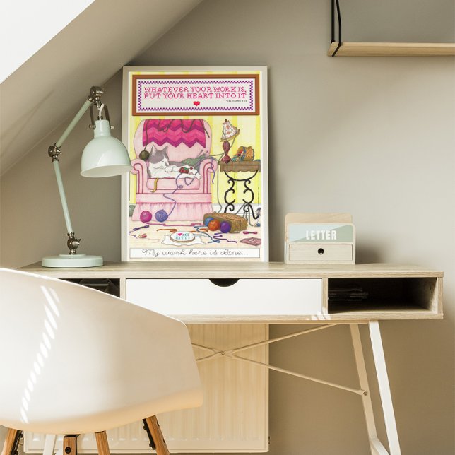 Mon travail ici est fait affiche (Créateur téléchargé)