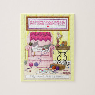 Mon travail ici est puzzle fait