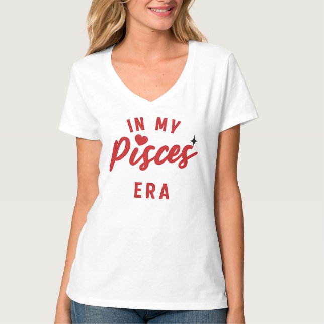 mon Tshirt de l'ère Poissons, cadeau d'anniversair (Devant)