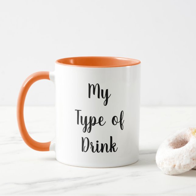 Mon type de boisson Mug tendance (Avec donut)