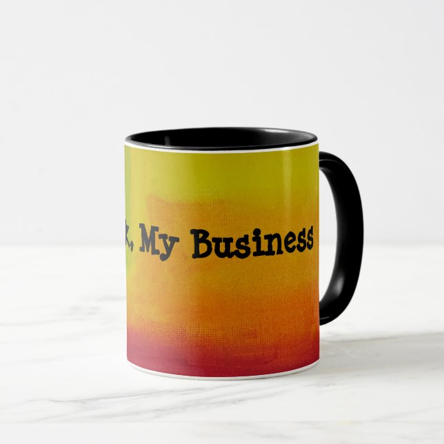 "Mon verre, mon affaire" Mug (Devant droit)
