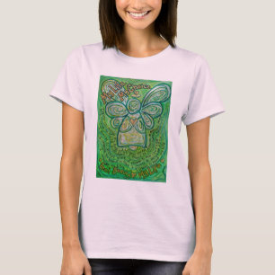 Mon Vie T-shirt Ange Cancer Vert (Avant)