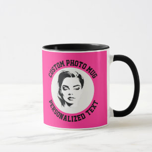 Mon visage sur un mug combo personnalisé ROSE FRAI