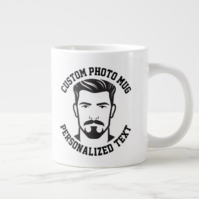 Mon visage sur un mug géant personnalisé avec le t (Droite)