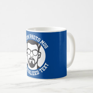 Mon visage sur un mug personnalisé CHELSEA BLEU