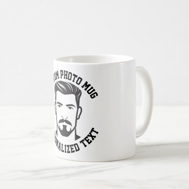 Mon visage sur une tasse personnalisée (Devant droit)