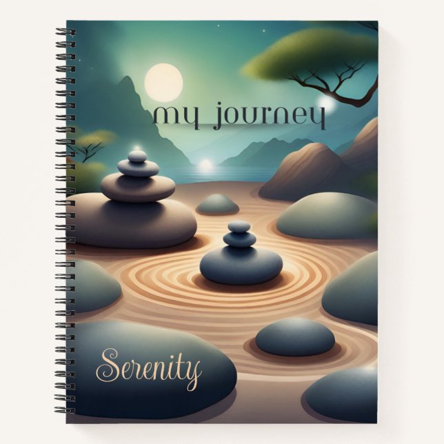 Mon Voyage Zen Inspiré Journal Carnet Spiral (Devant)