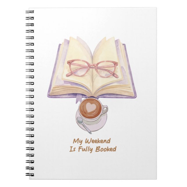 Mon week-end est complet | Cahier d'amour des livr (Devant)