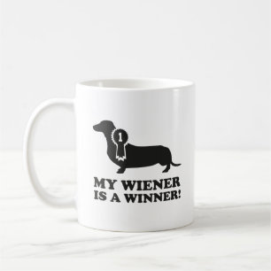 Mon Wiener Est Un Gagnant ! Café Mug