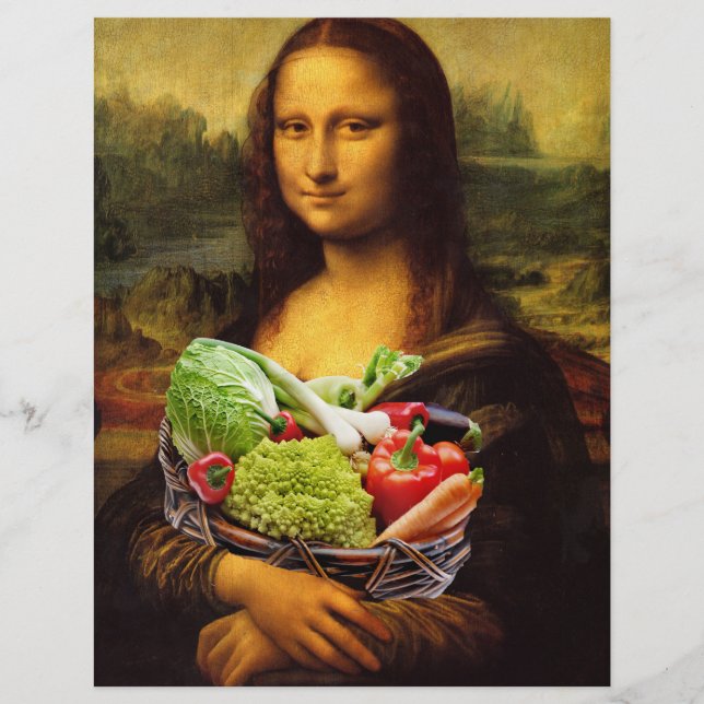 Mona Lisa aime les légumes (Devant)