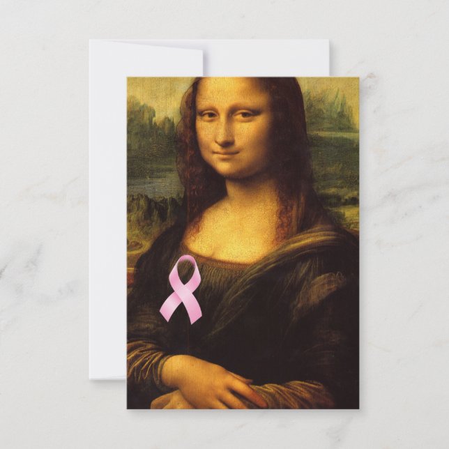 Mona Lisa Au Ruban Rose (Devant)