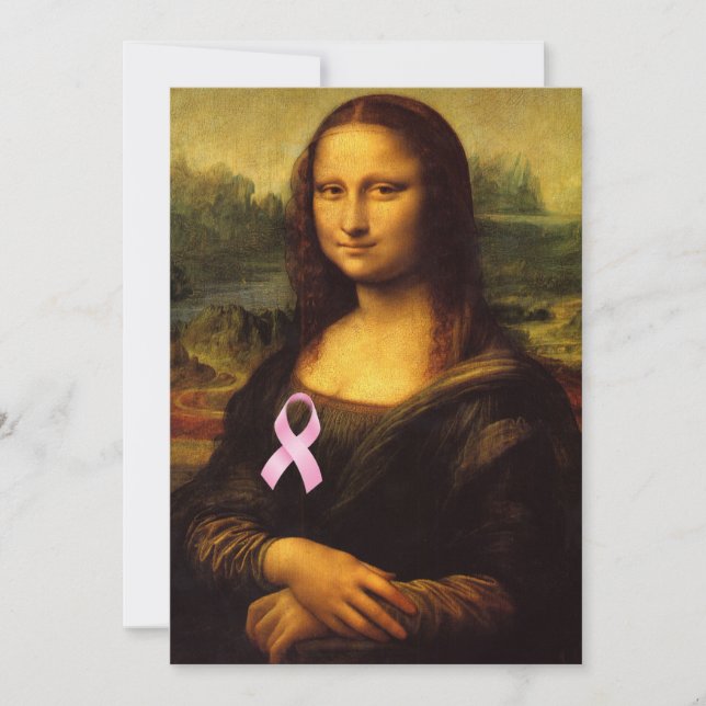 Mona Lisa Au Ruban Rose (Devant)
