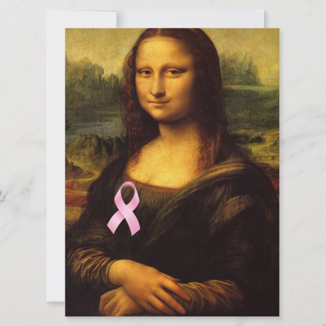 Mona Lisa Au Ruban Rose (Devant)