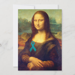 Mona Lisa Avec Ruban Turquoise